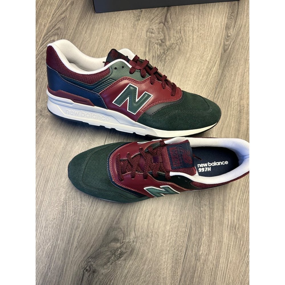 New Balance 997H Men's Burgundy Black Emerald Casual Lifestyle Sneakers Shoes